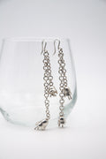 Clochettes earrings with handmade chain